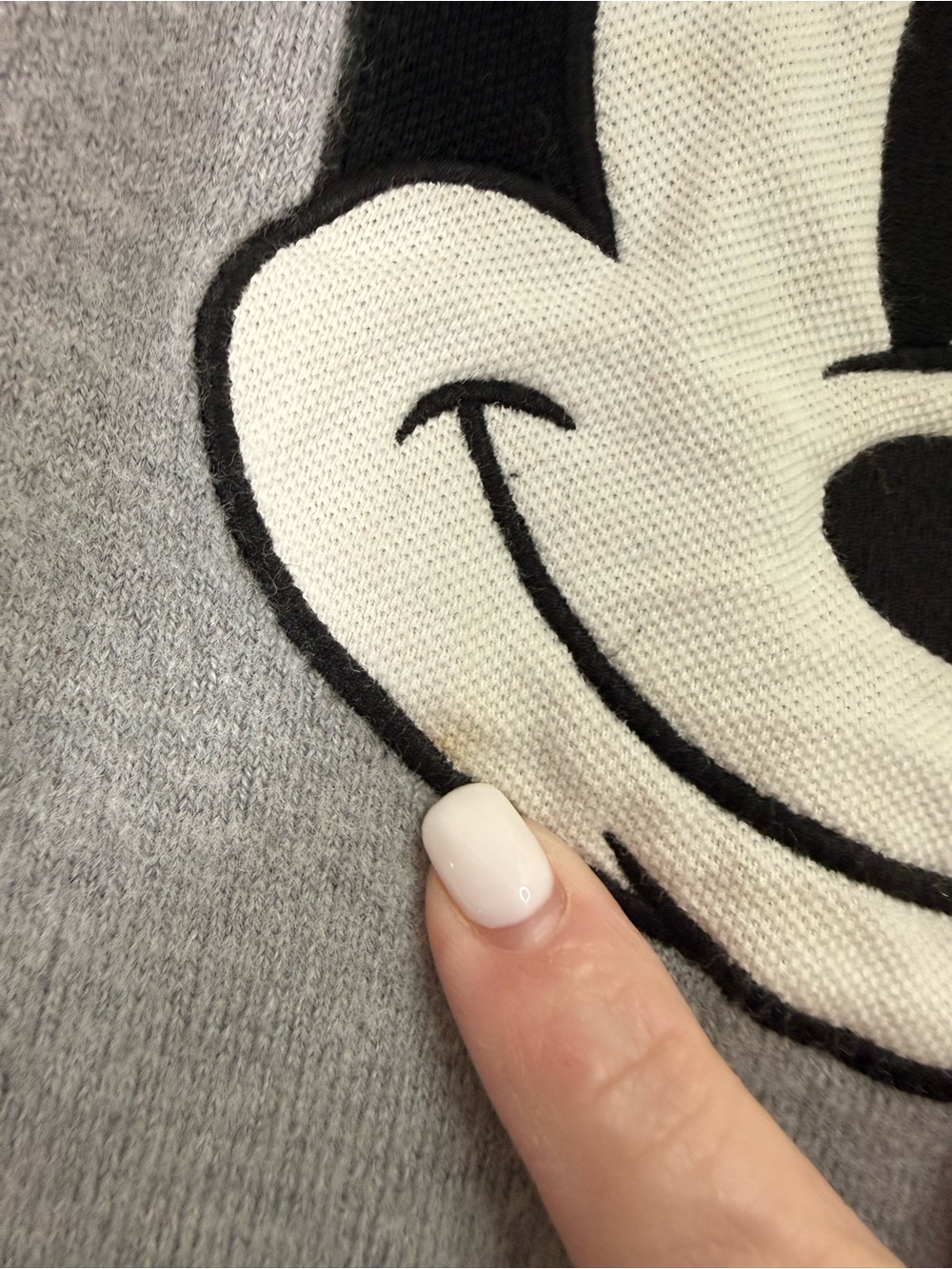 Lacoste Disney x Mickey Mouse Tennis Wool Blend Crewneck | Gray | Large - Picture 5 of 16